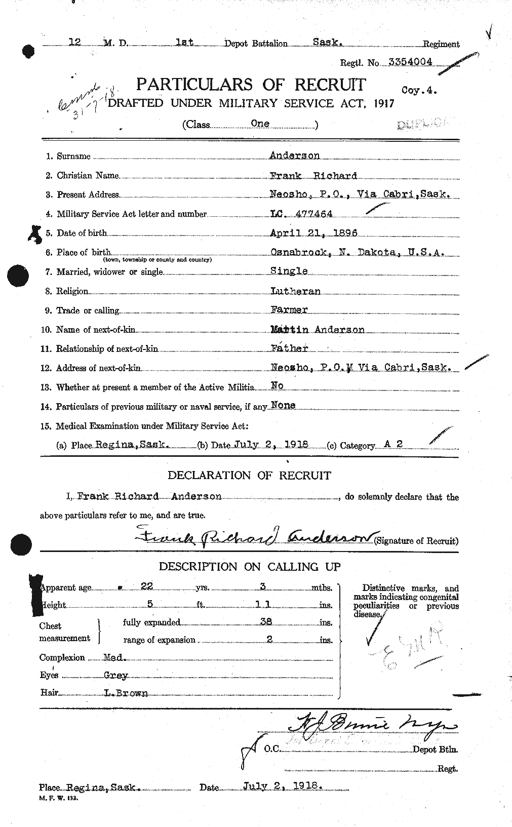 Personnel Records of the First World War - CEF 209844a