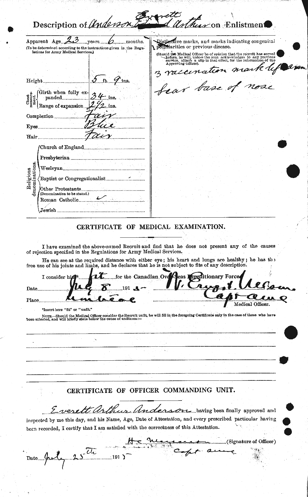 Personnel Records of the First World War - CEF 209873b