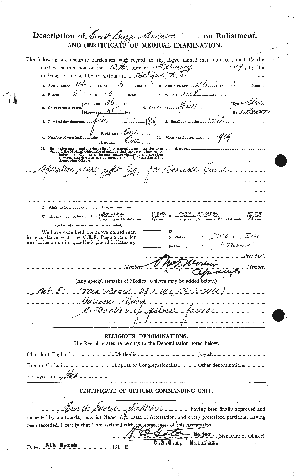 Personnel Records of the First World War - CEF 209885b