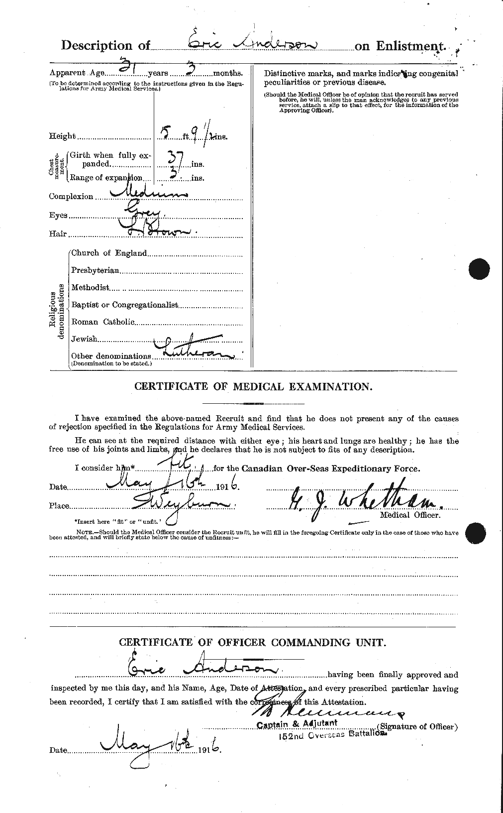 Personnel Records of the First World War - CEF 209899b