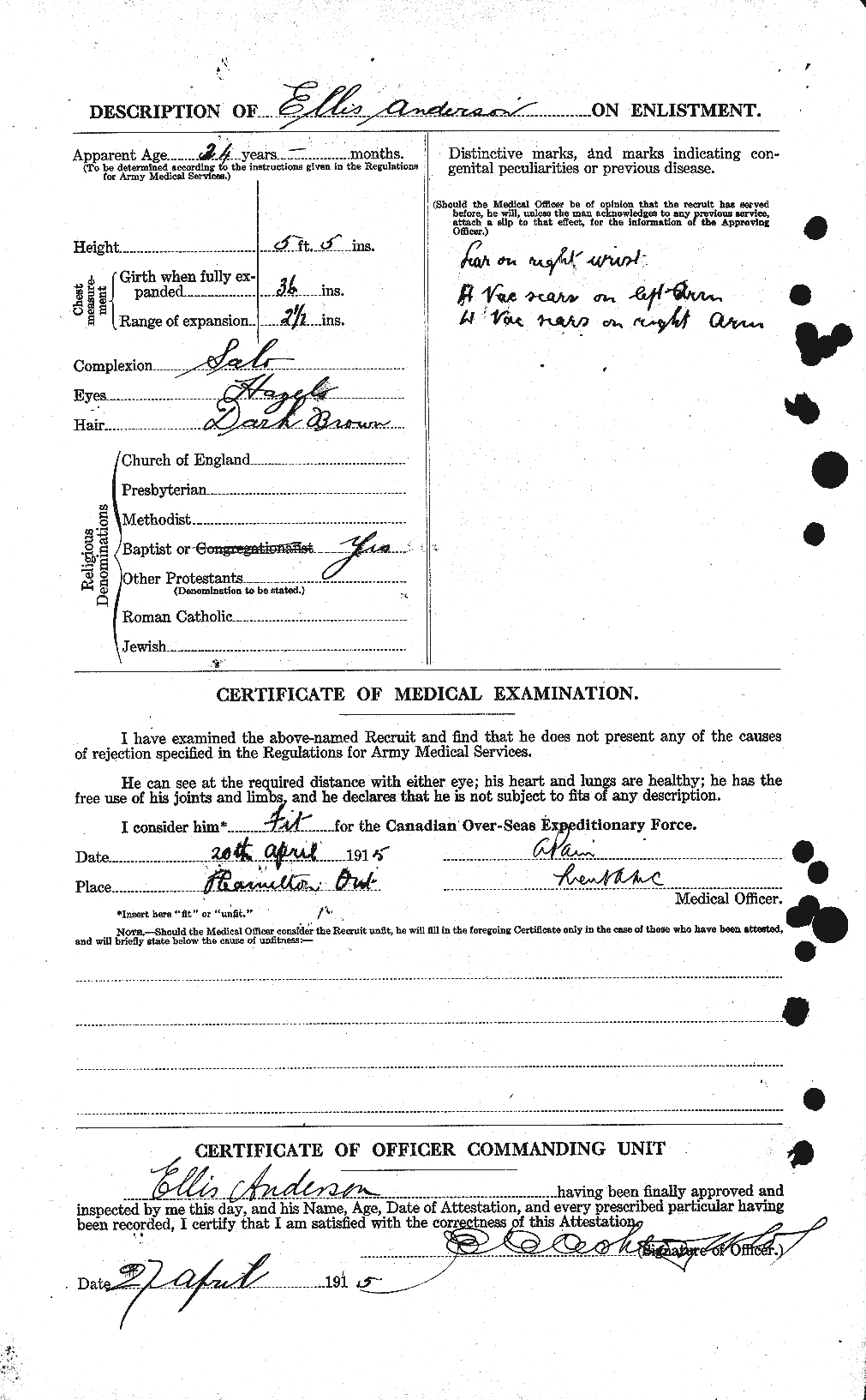 Personnel Records of the First World War - CEF 209918b