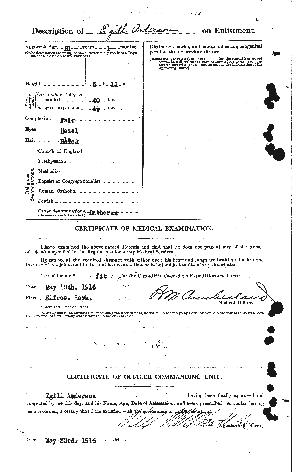 Personnel Records of the First World War - CEF 209924b