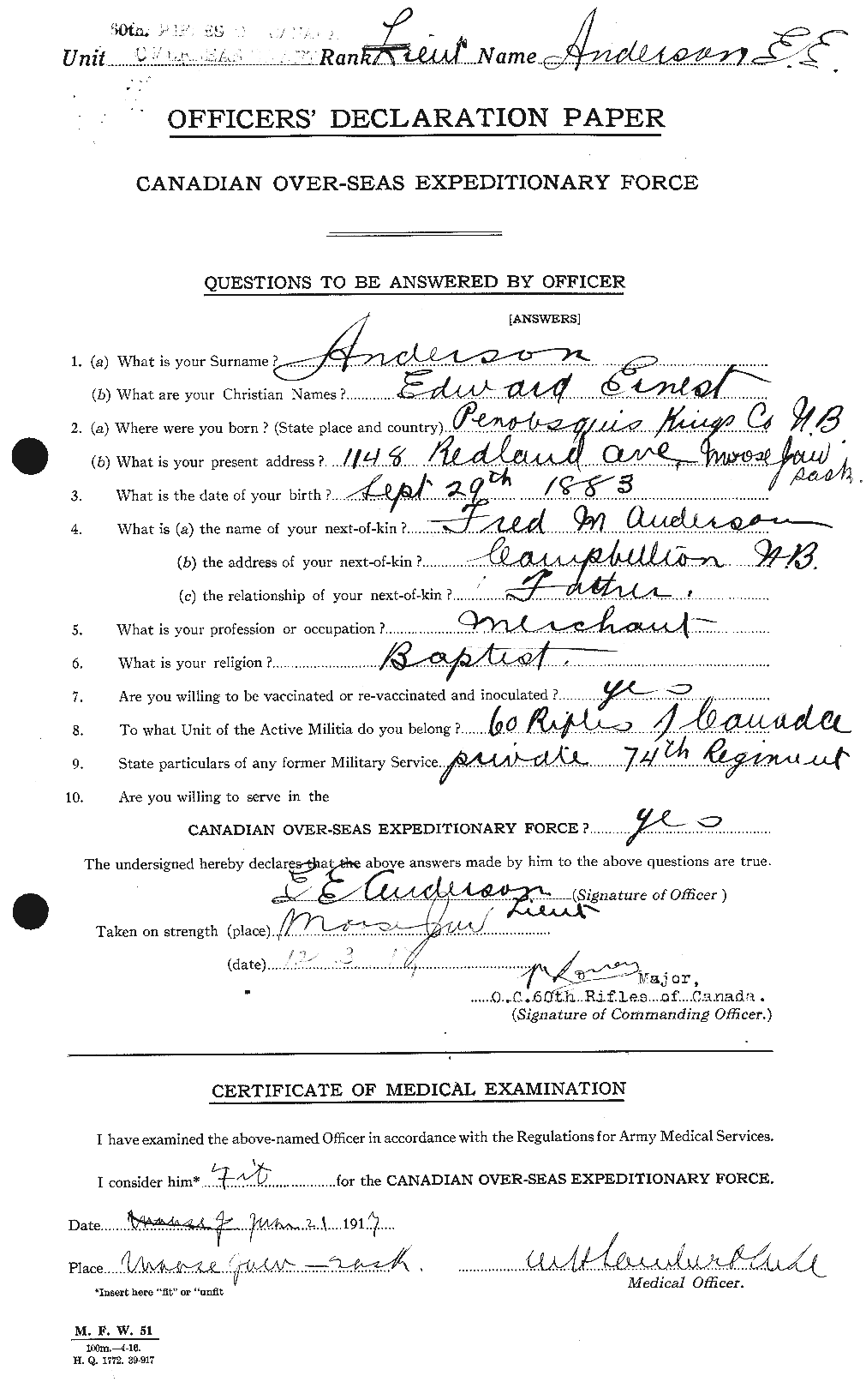 Personnel Records of the First World War - CEF 209935a