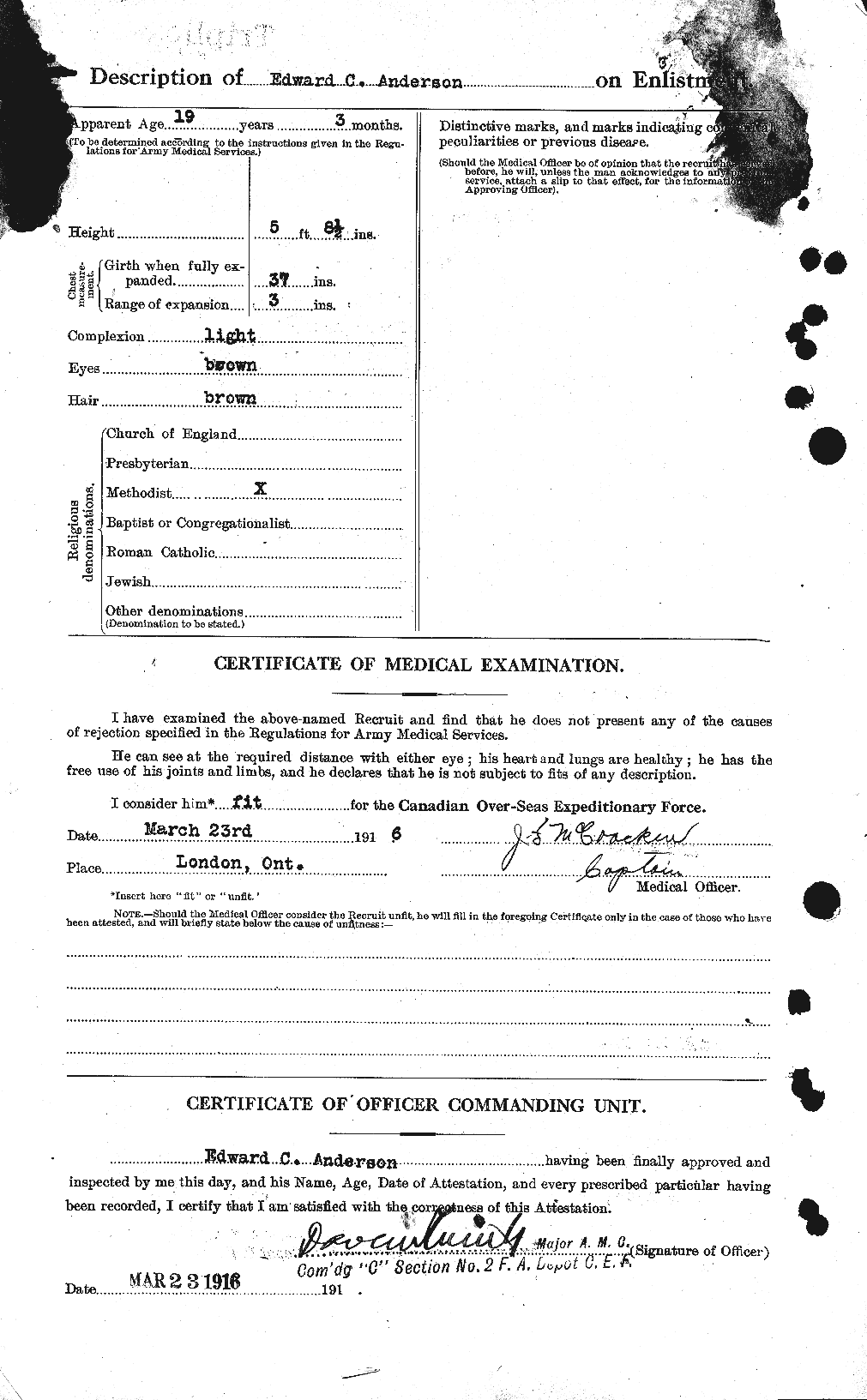 Personnel Records of the First World War - CEF 209938b