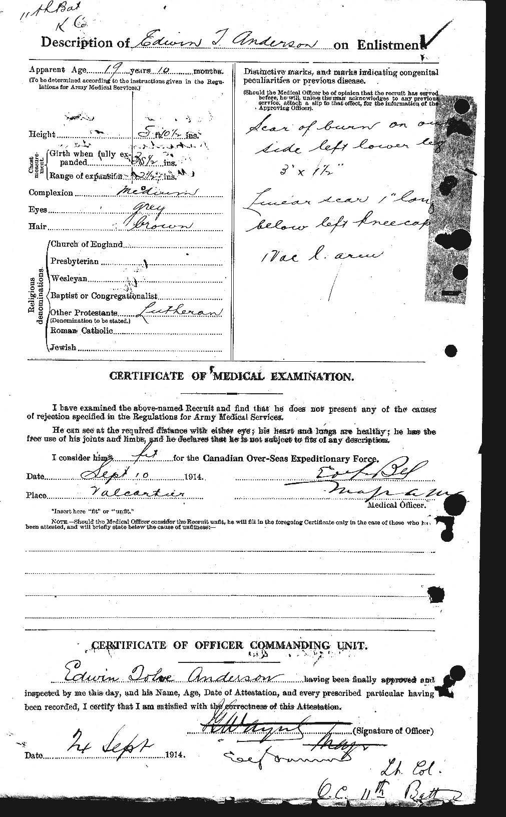 Personnel Records of the First World War - CEF 209946b