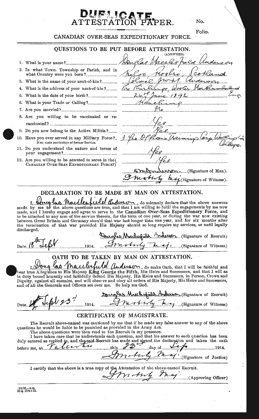 Personnel Records of the First World War - CEF 209975a