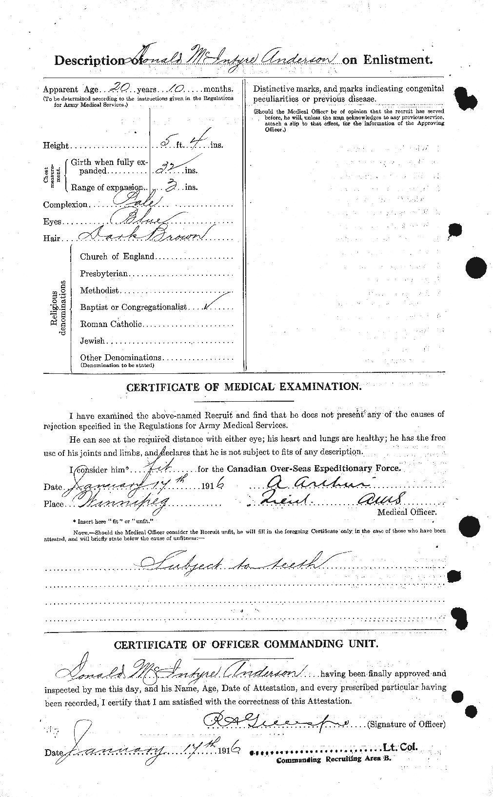 Personnel Records of the First World War - CEF 209982b