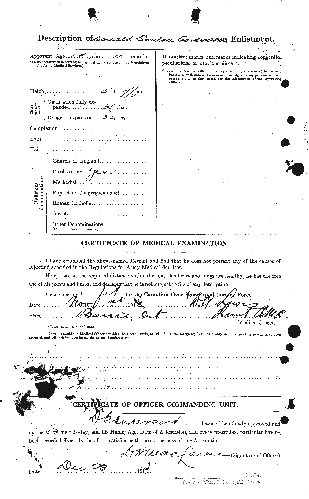 Personnel Records of the First World War - CEF 209986b