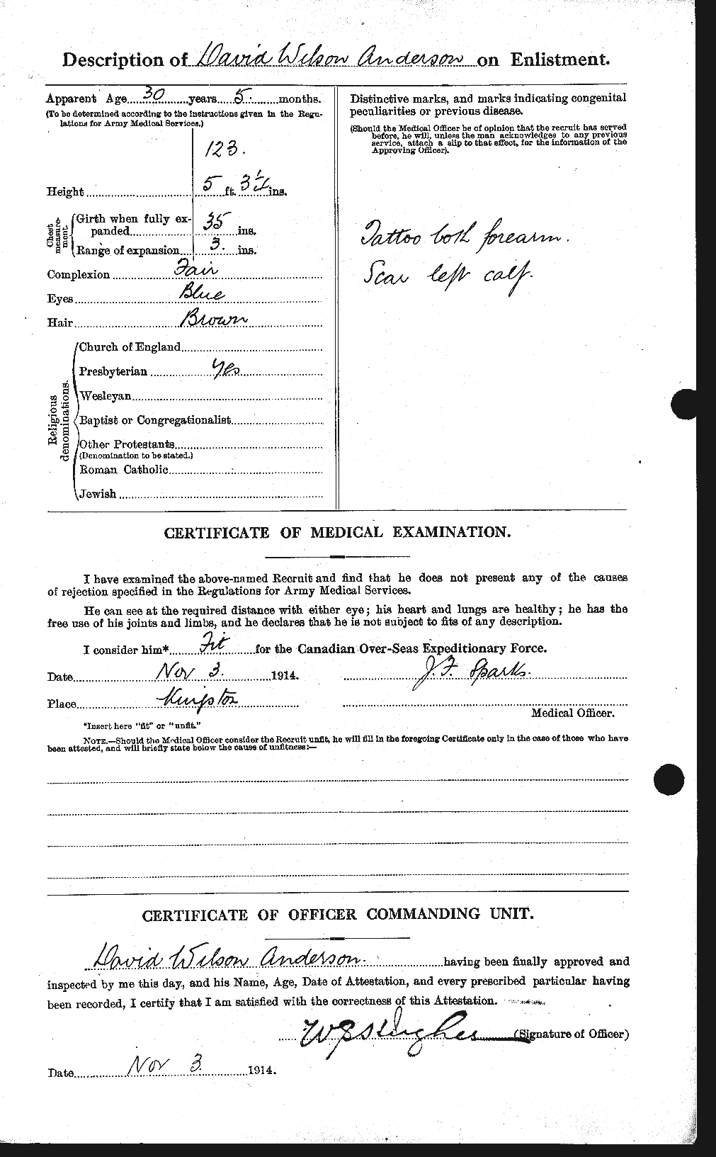 Personnel Records of the First World War - CEF 209995b