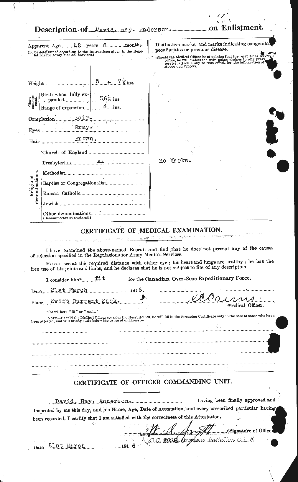 Personnel Records of the First World War - CEF 210004b