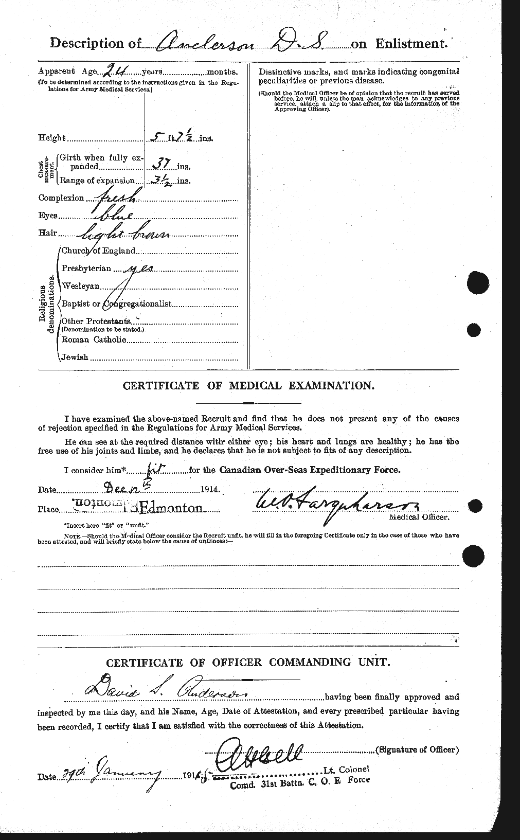 Personnel Records of the First World War - CEF 210020b