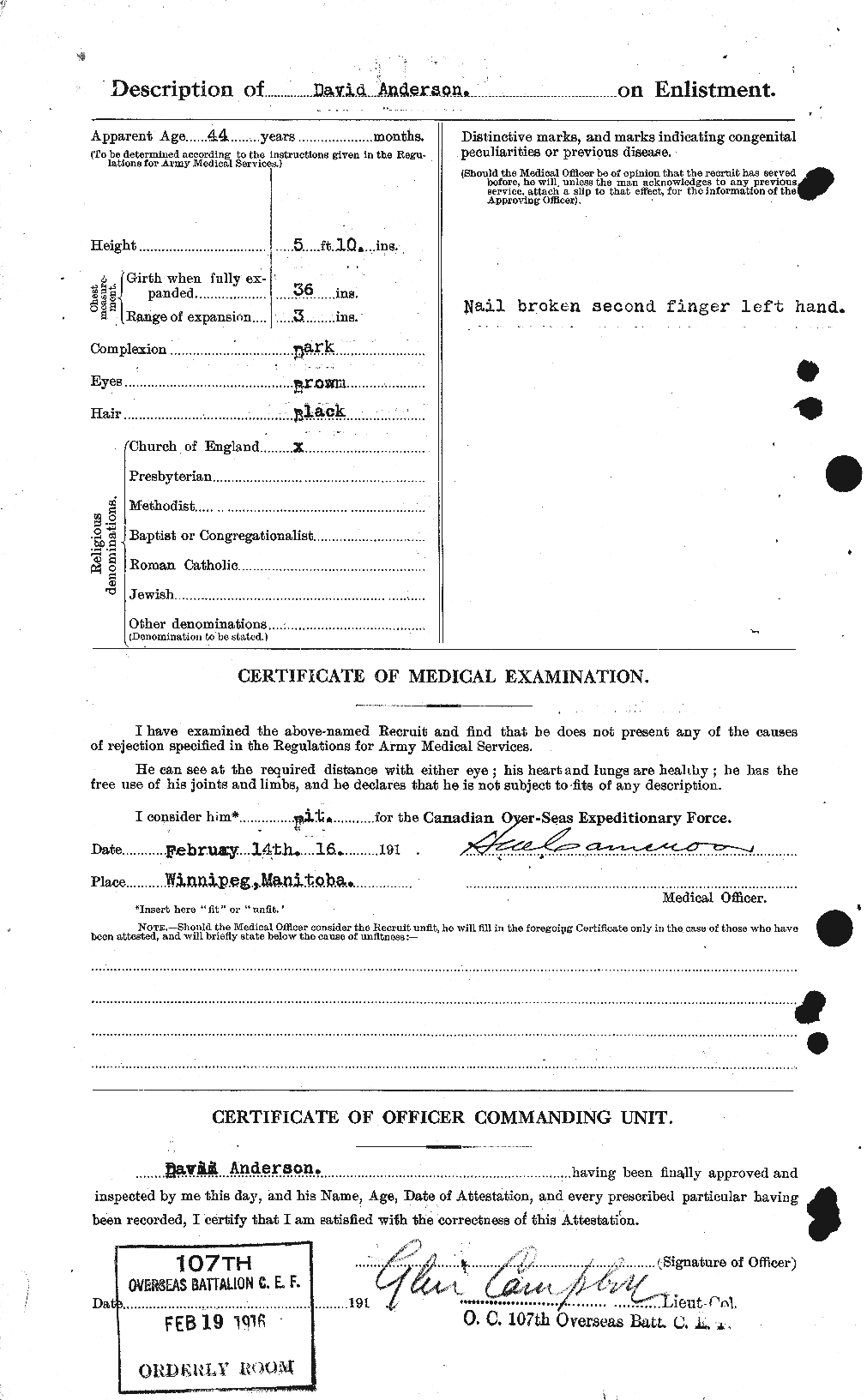 Personnel Records of the First World War - CEF 210021b