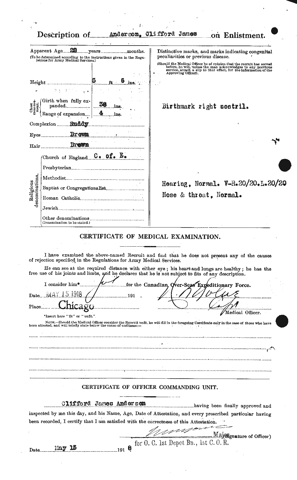 Personnel Records of the First World War - CEF 210061b