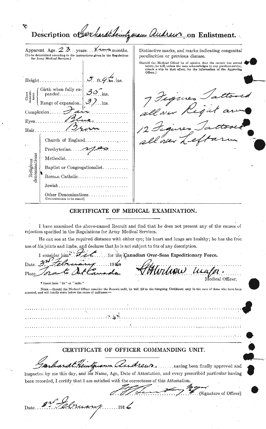 Personnel Records of the First World War - CEF 210306b