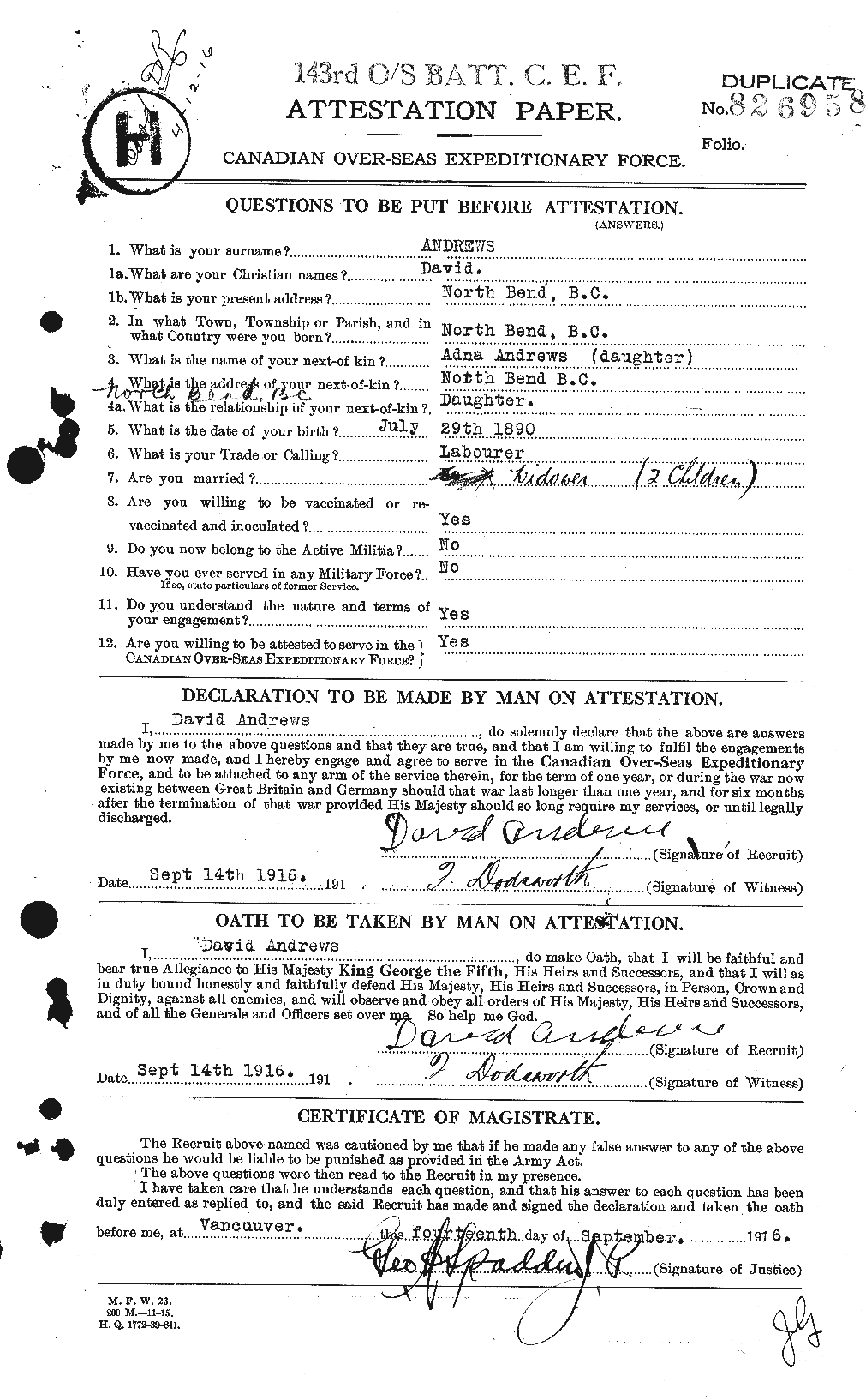 Personnel Records of the First World War - CEF 210397a