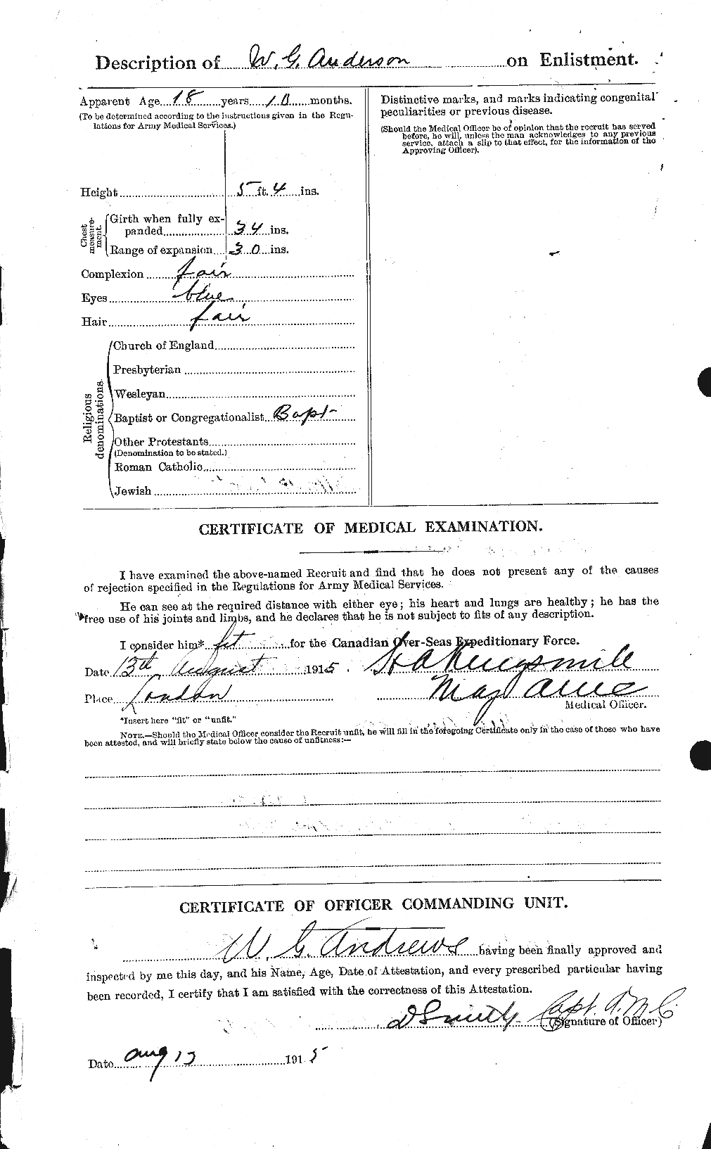 Personnel Records of the First World War - CEF 210664b
