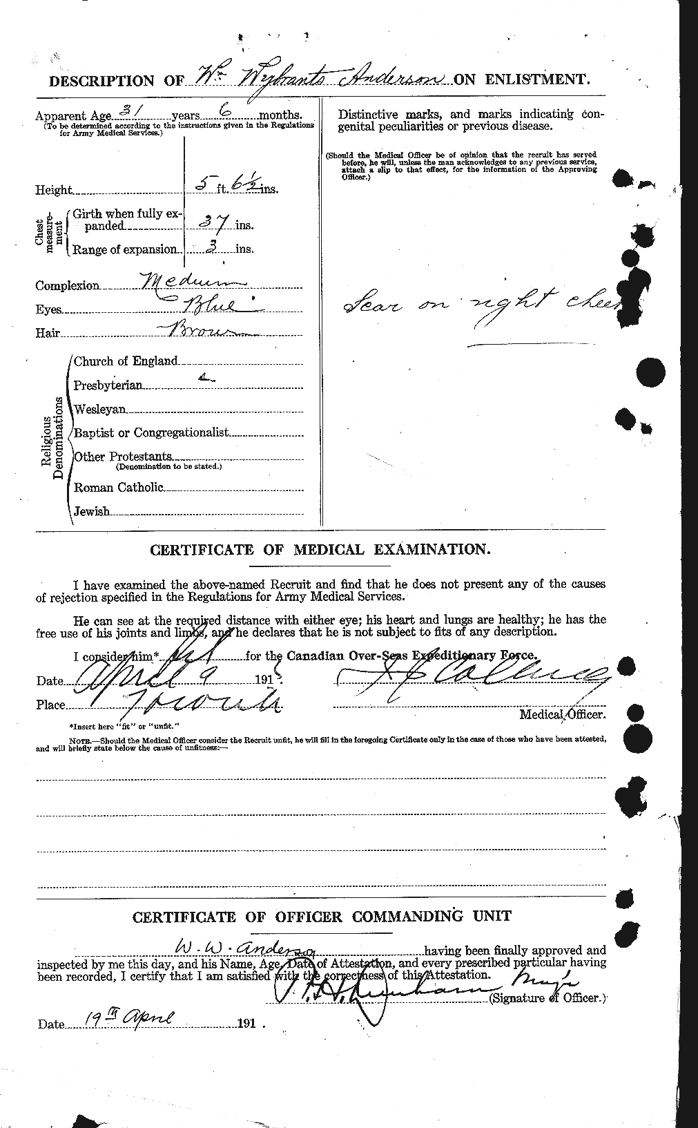 Personnel Records of the First World War - CEF 210667b