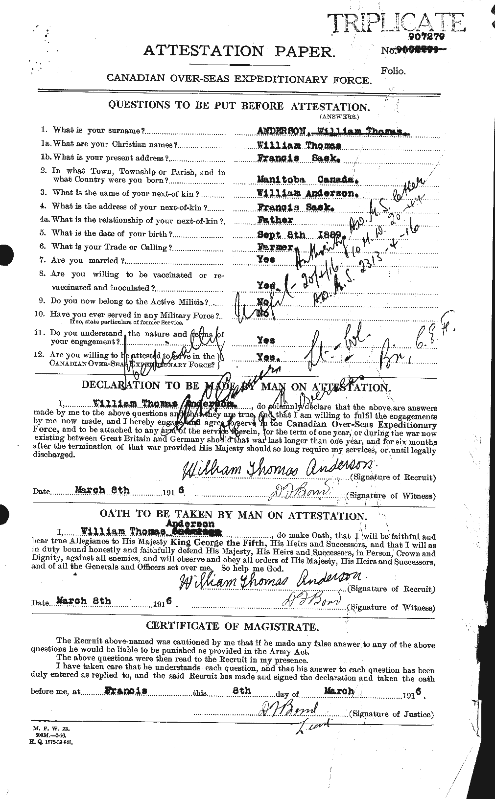 Personnel Records of the First World War - CEF 210669a