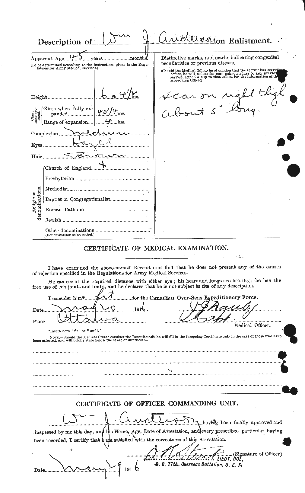 Personnel Records of the First World War - CEF 210696b