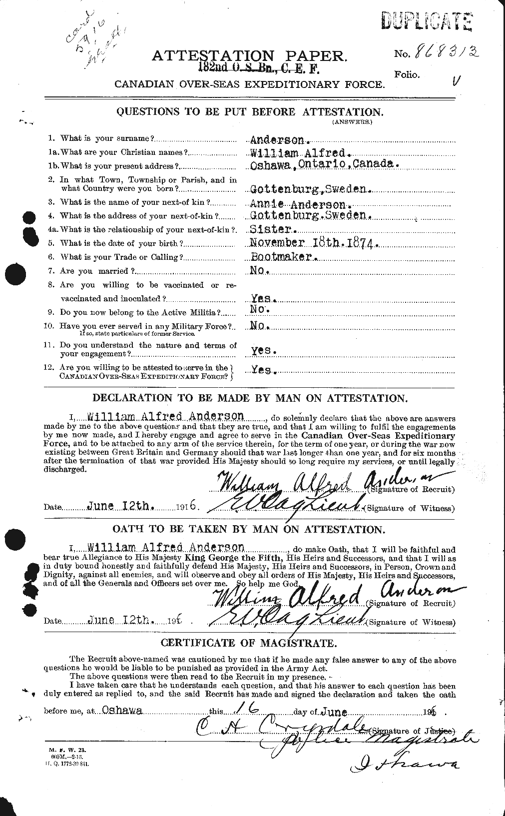 Personnel Records of the First World War - CEF 210742a