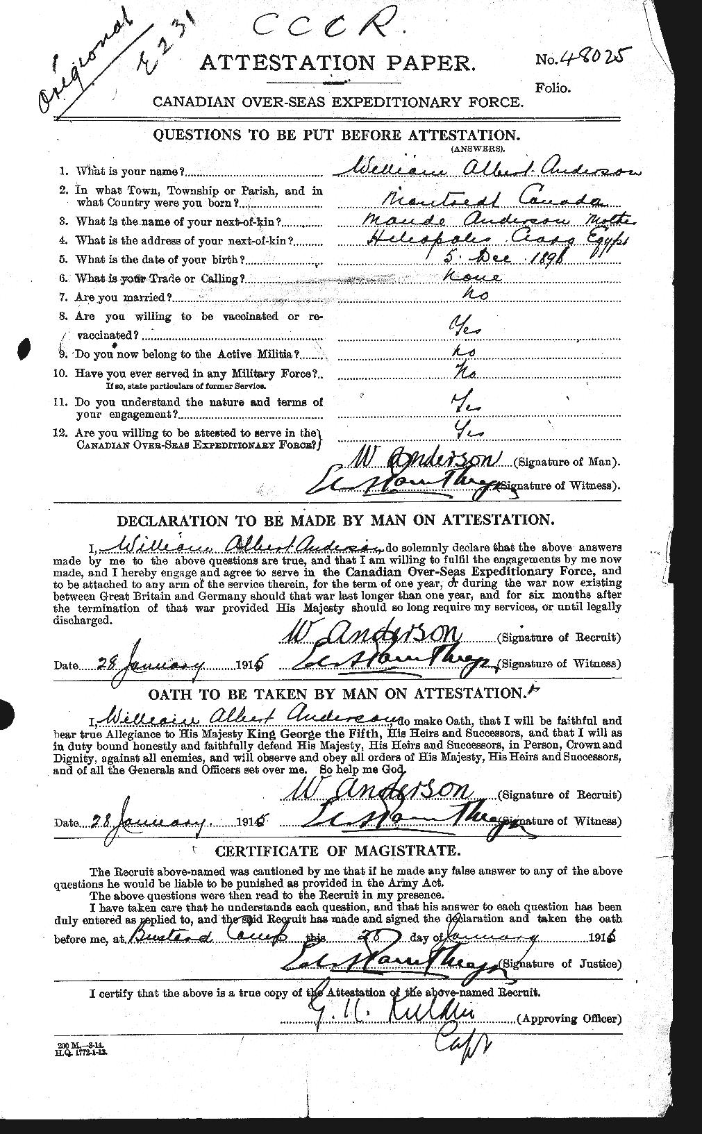 Personnel Records of the First World War - CEF 210749a