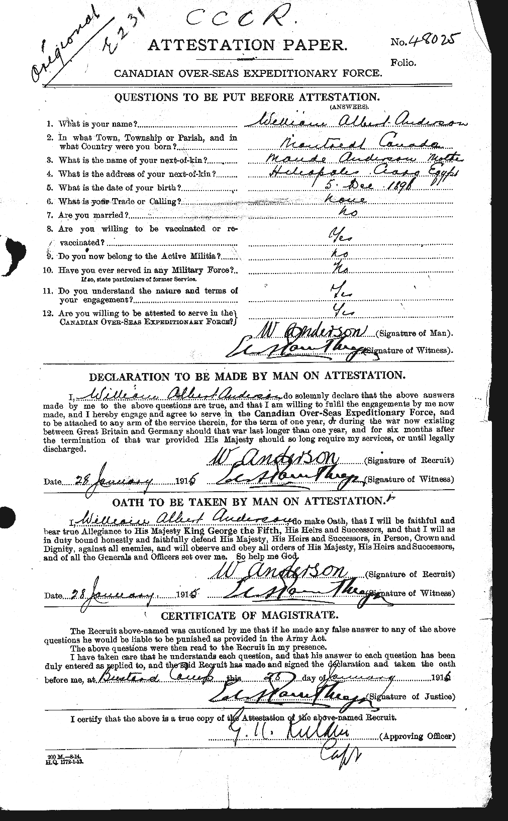 Personnel Records of the First World War - CEF 210768a