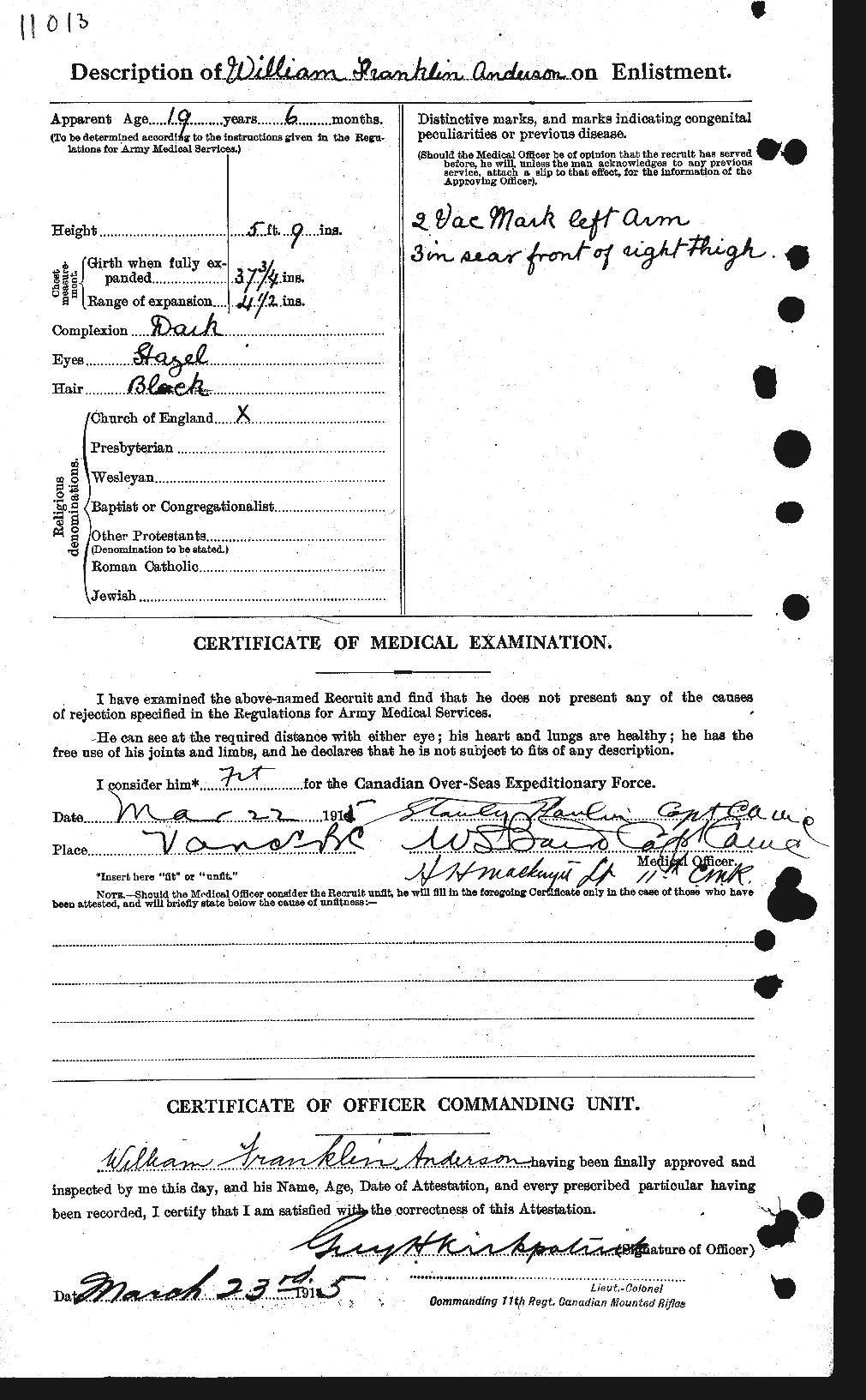 Personnel Records of the First World War - CEF 210793b