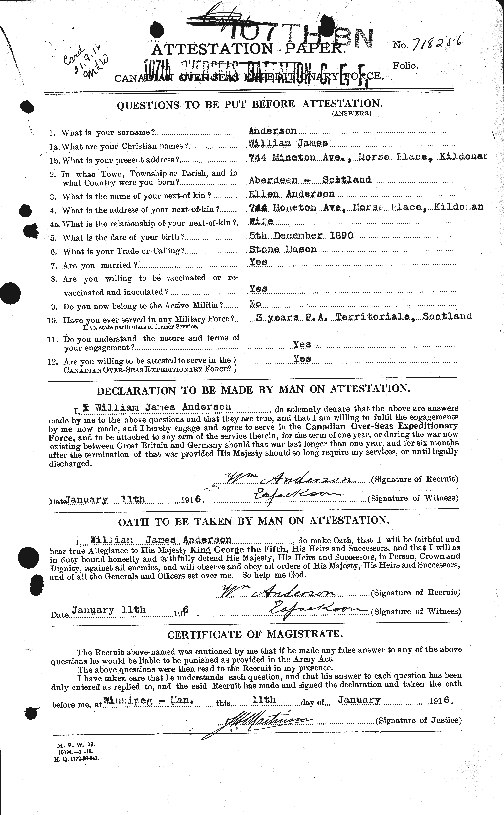 Personnel Records of the First World War - CEF 210810a