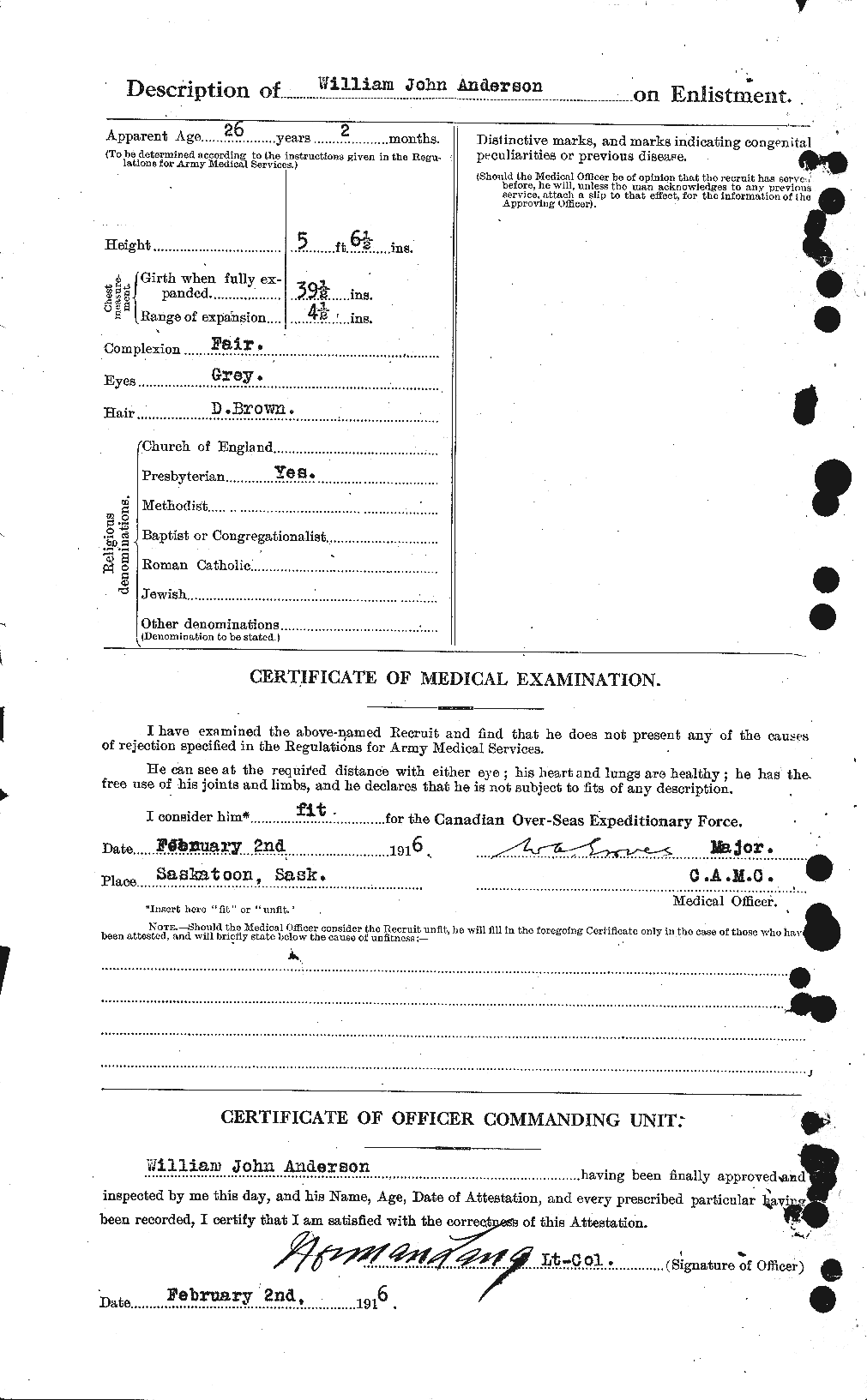 Personnel Records of the First World War - CEF 210816b