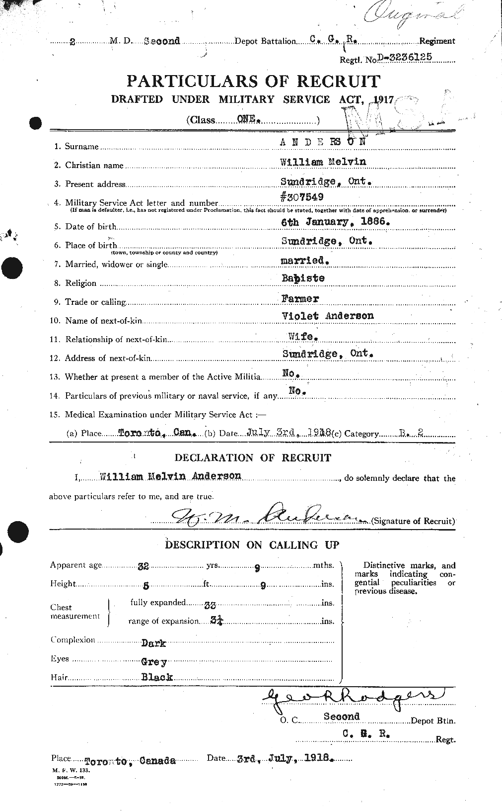 Personnel Records of the First World War - CEF 210834a