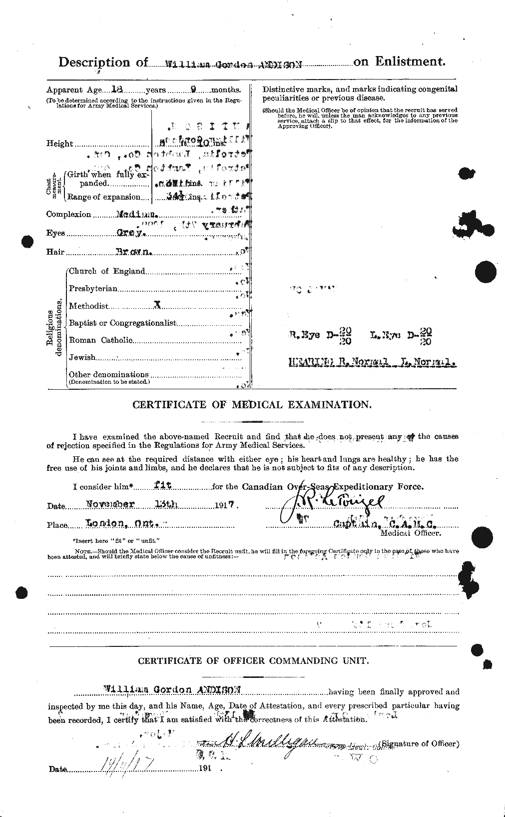 Personnel Records of the First World War - CEF 210881b