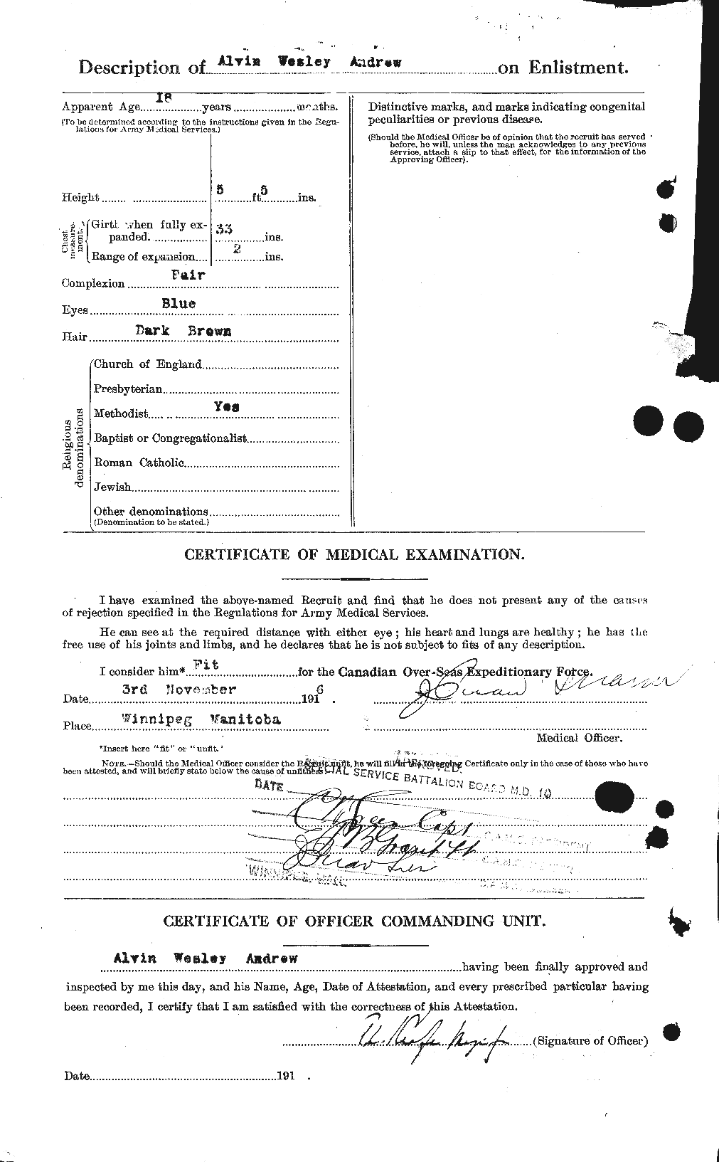 Personnel Records of the First World War - CEF 210949b