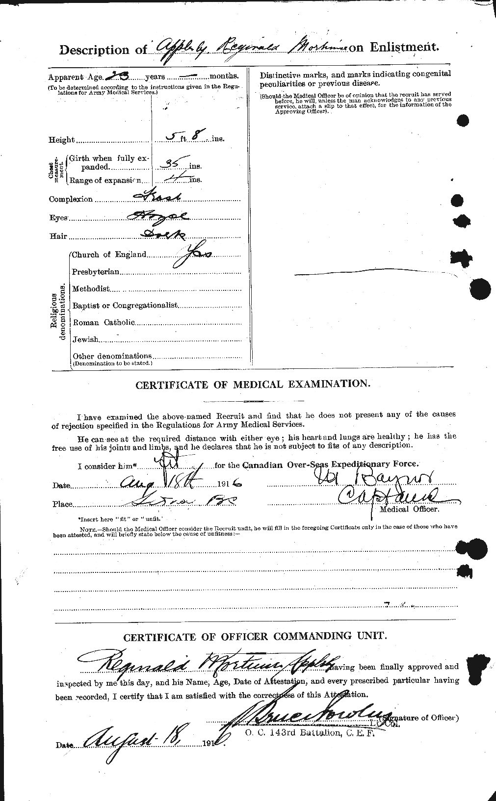 Personnel Records of the First World War - CEF 211350b