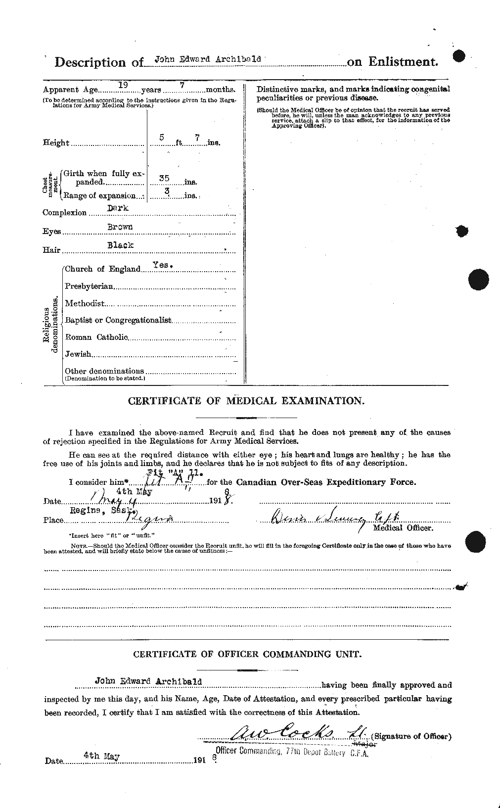 Personnel Records of the First World War - CEF 211573b