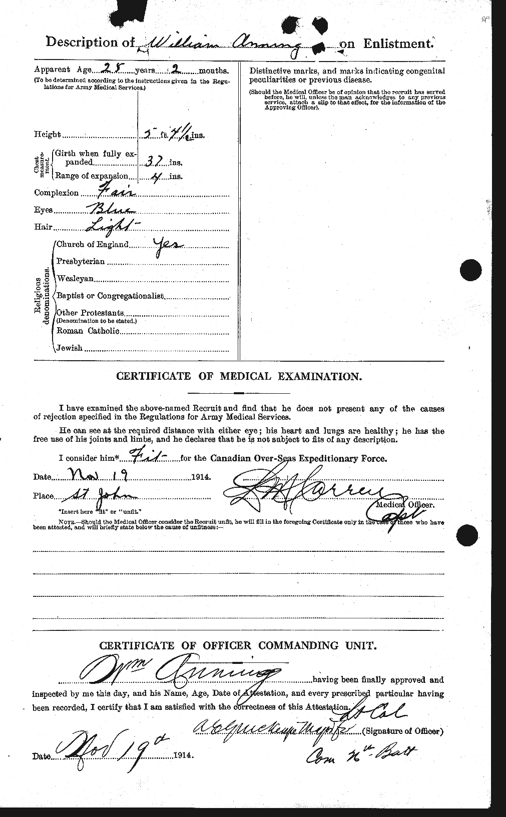 Personnel Records of the First World War - CEF 212422b