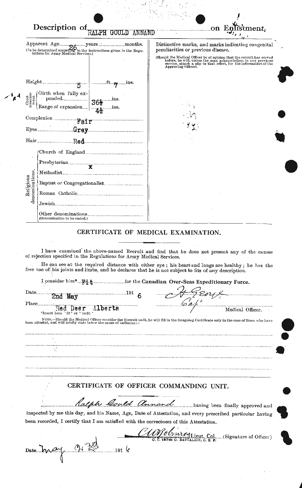 Personnel Records of the First World War - CEF 212488b