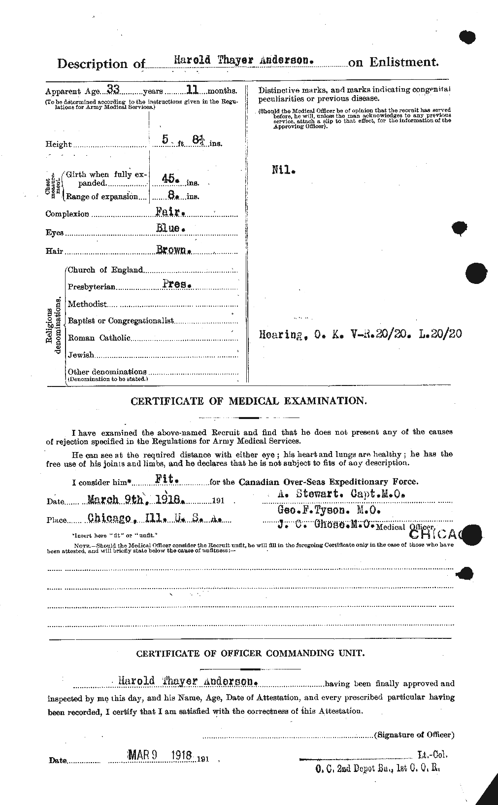 Personnel Records of the First World War - CEF 213285b