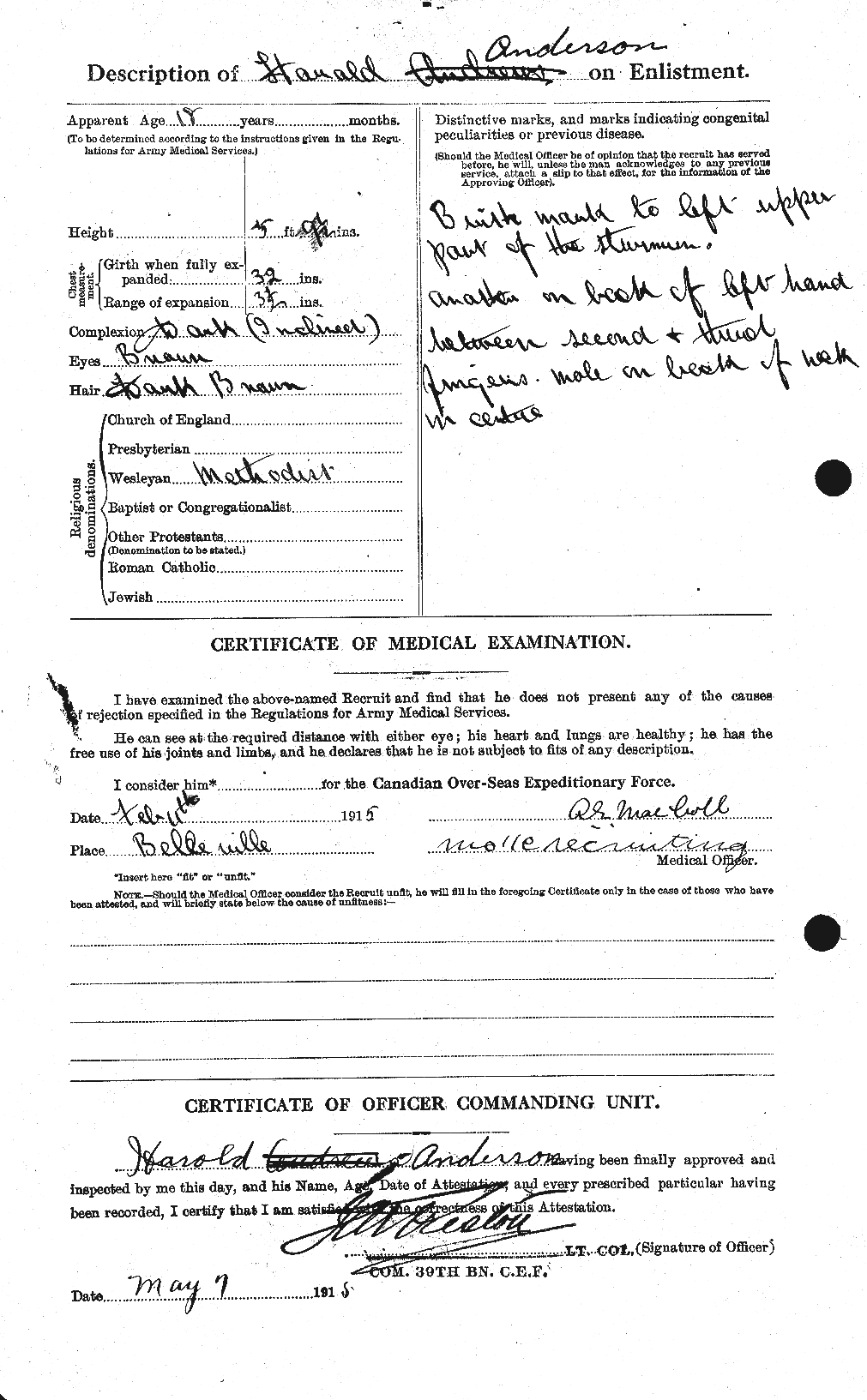 Personnel Records of the First World War - CEF 213294b
