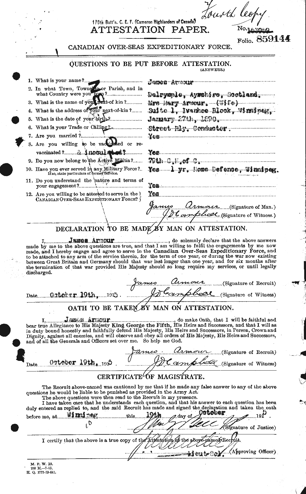 Personnel Records of the First World War - CEF 213314a