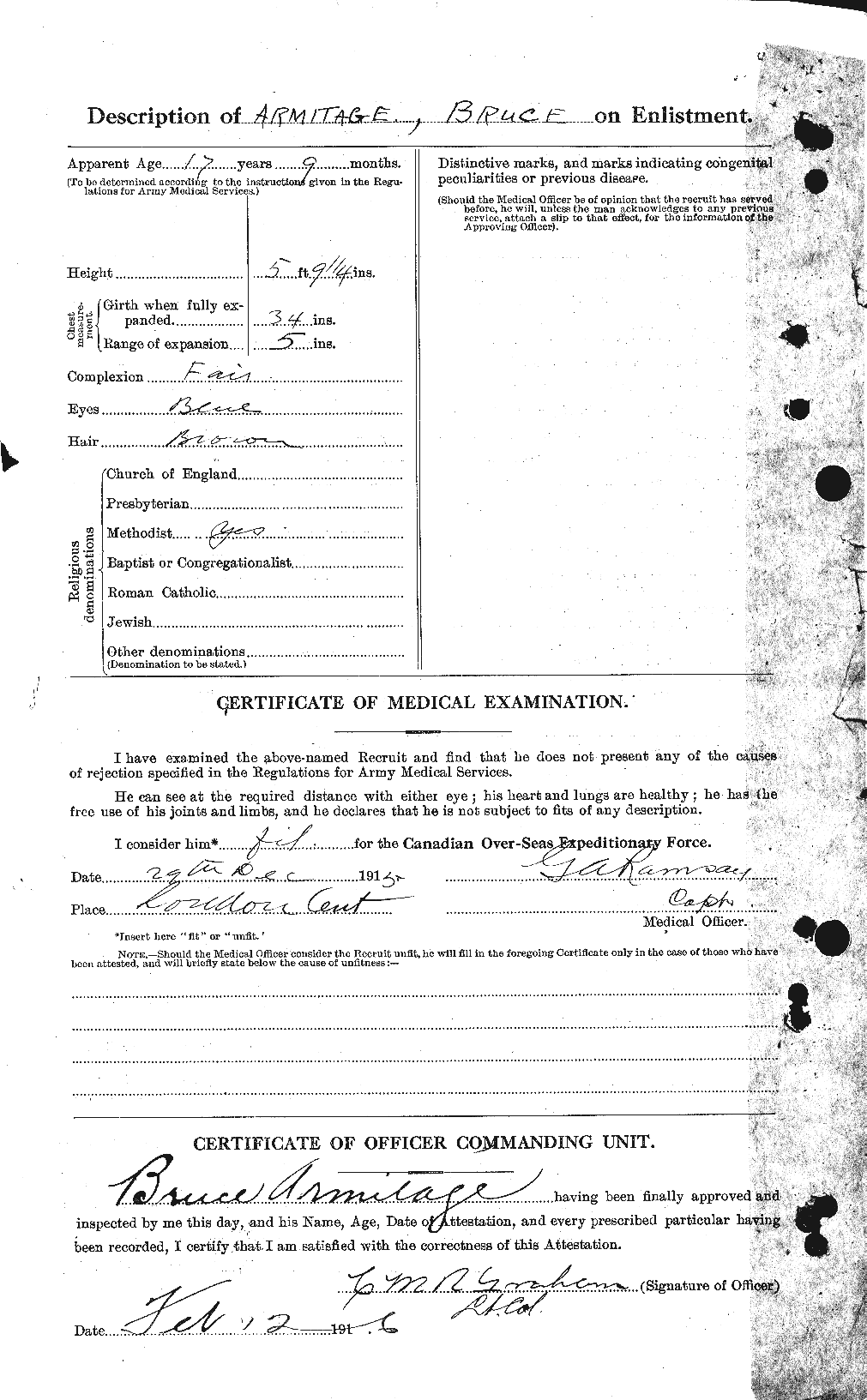 Personnel Records of the First World War - CEF 213434b