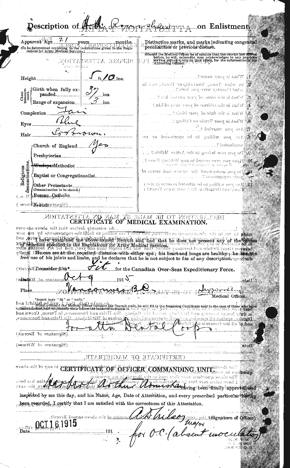 Personnel Records of the First World War - CEF 213470b