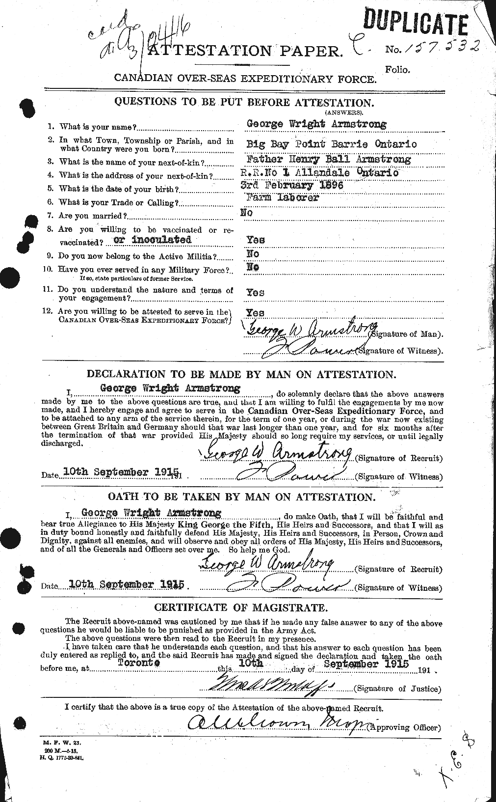 Personnel Records of the First World War - CEF 213699a
