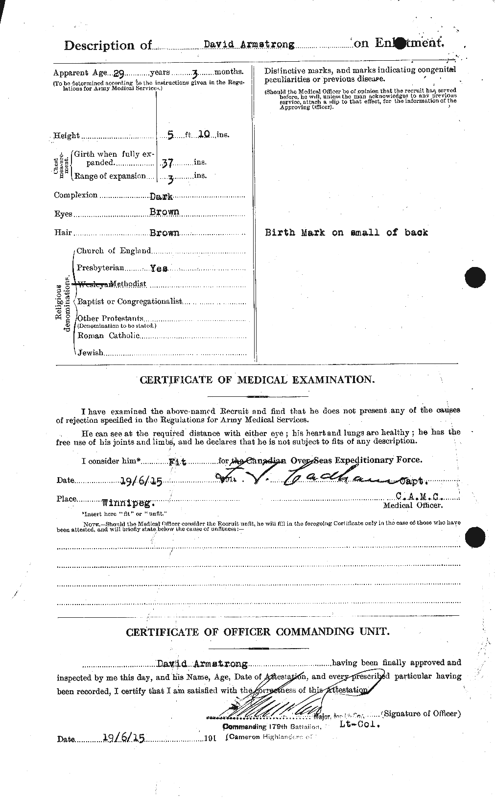 Personnel Records of the First World War - CEF 213861b
