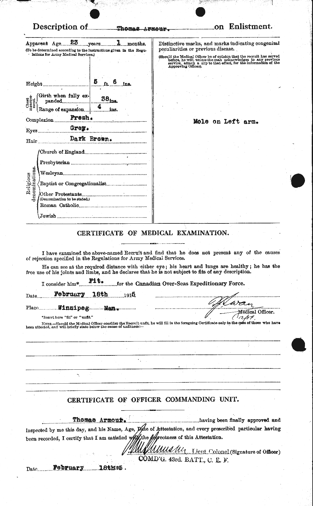 Personnel Records of the First World War - CEF 214039b