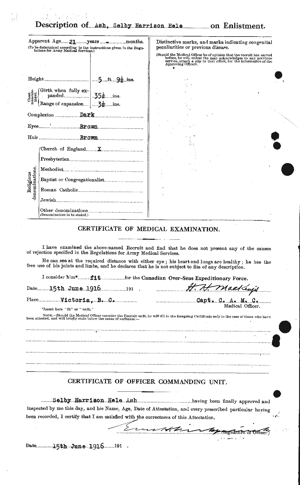 Personnel Records of the First World War - CEF 214590b