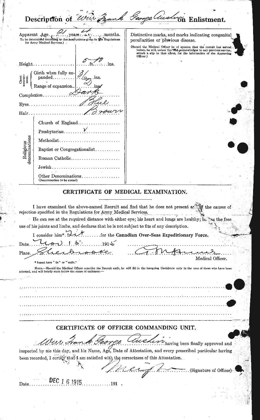 Personnel Records of the First World War - CEF 215412b