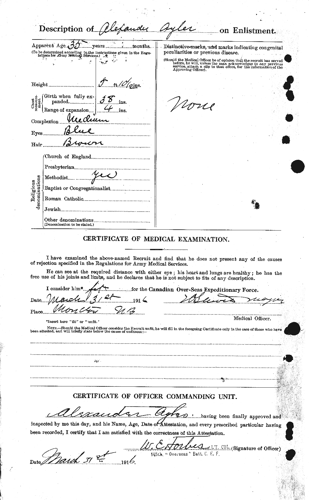 Personnel Records of the First World War - CEF 215815b