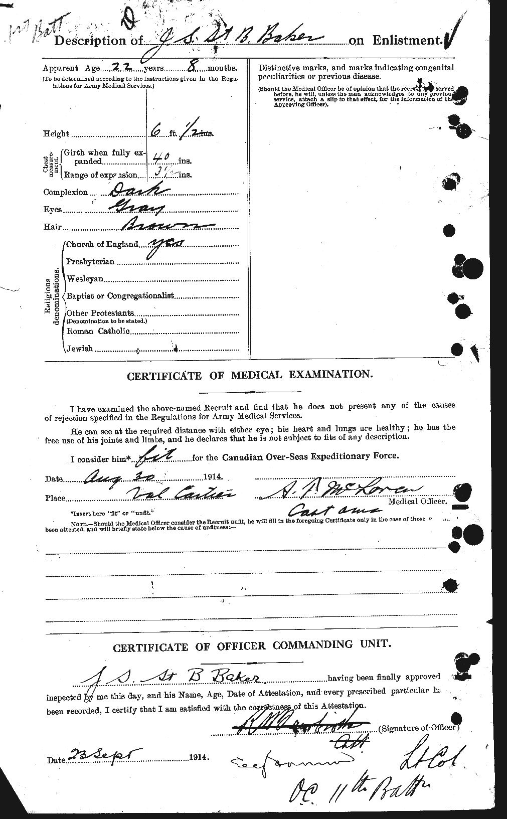 Personnel Records of the First World War - CEF 216082b
