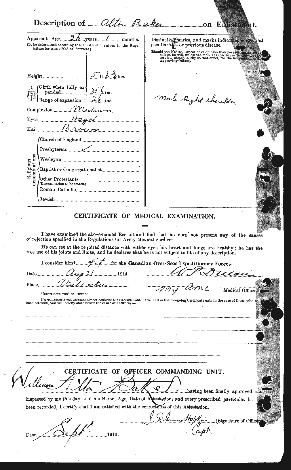 Personnel Records of the First World War - CEF 216541b