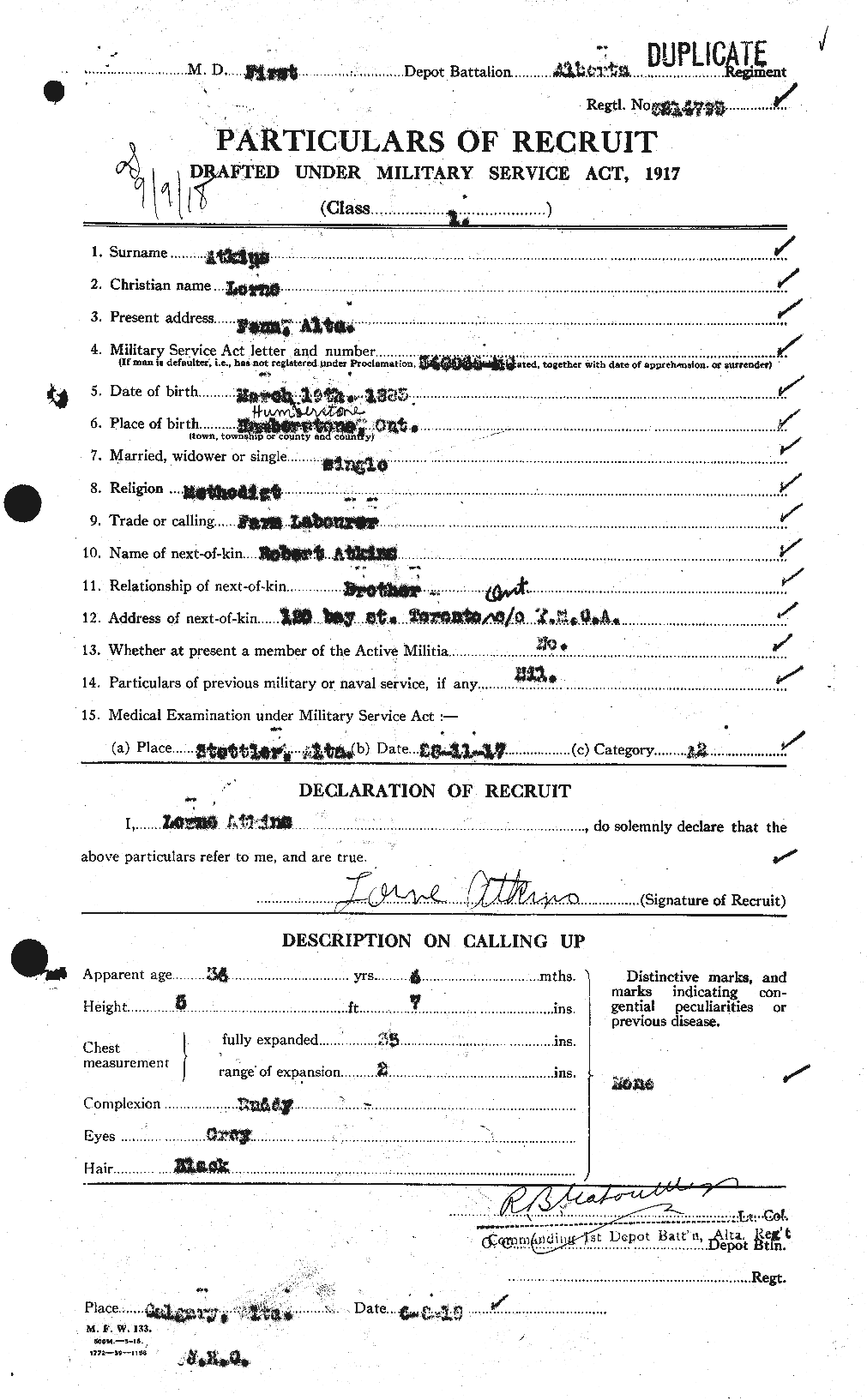 Personnel Records of the First World War - CEF 216804a